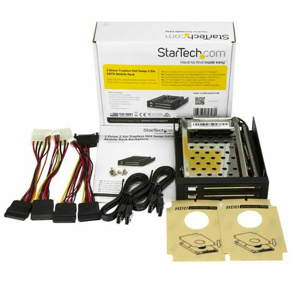Cietā diska korpuss Startech HSB220SAT25B 2,5