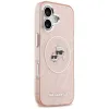 Karl Lagerfeld IML Glitter Karl & Choupette Heads Logo MagSafe - Case for iPhone 17 (pink)