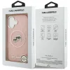 Karl Lagerfeld IML Glitter Karl & Choupette Heads Logo MagSafe - Case for iPhone 17 (pink)