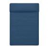 Reversible Bedspread HappyFriday Basic Dash White Navy Blue 270 x 260 cm