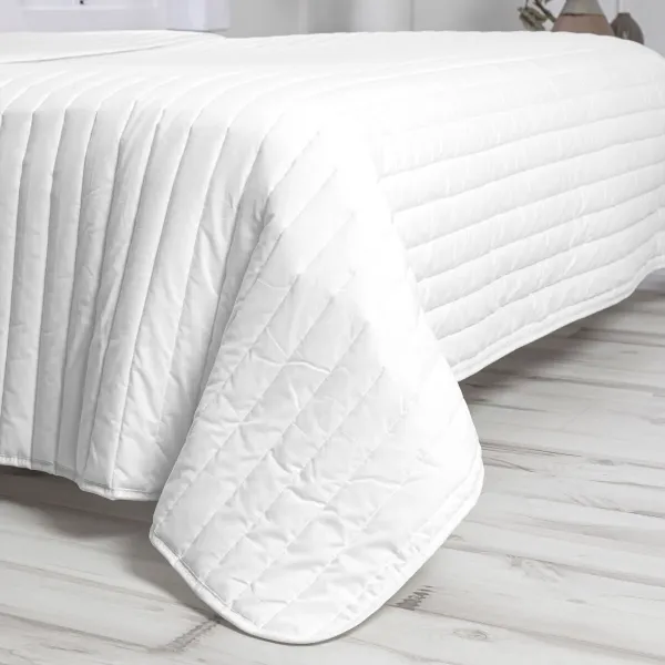 Bedspread (quilt) HappyFriday Basic Dash White 240 x 260 cm