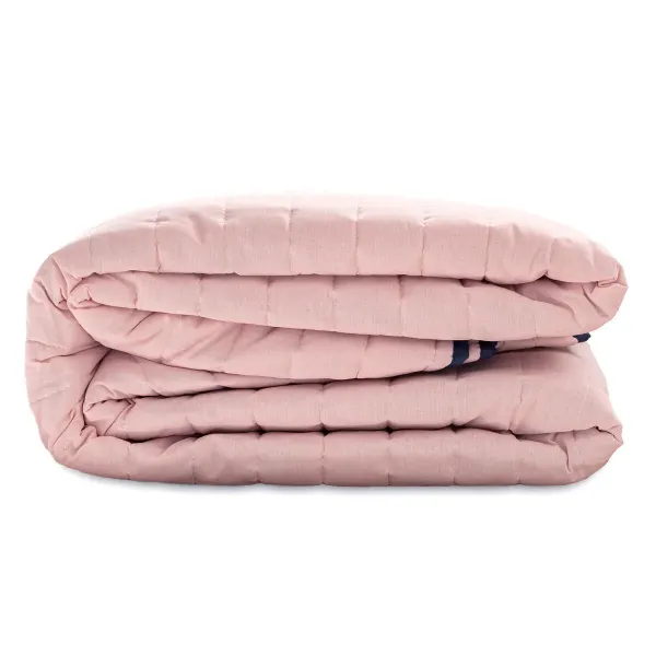 Reversible Bedspread HappyFriday Basic Dash Pink Navy Blue 180 x 260 cm