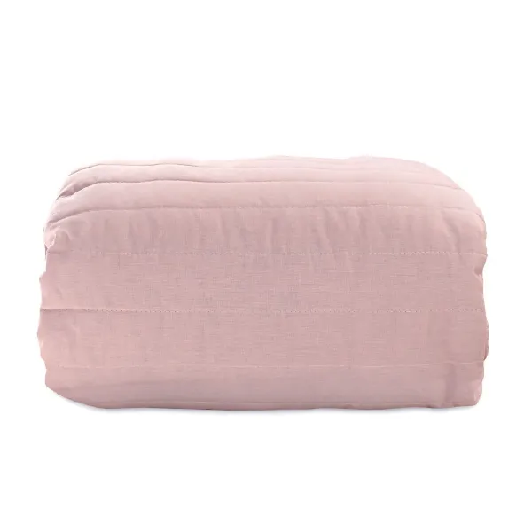 Reversible Bedspread HappyFriday Basic Dash Pink Navy Blue 180 x 260 cm