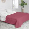 Reversible Bedspread HappyFriday Basic Arista White Magenta 270 x 260 cm