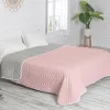 Reversible Bedspread HappyFriday Basic Arista Grey Light Pink 260 x 260 cm