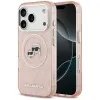 Karl Lagerfeld IML Glitter Karl & Choupette Heads Logo MagSafe - Case for iPhone 17 Pro Max (pink)