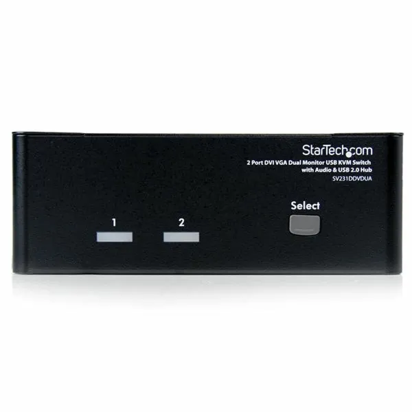 2-Portu KVM Pārslēdzējs Startech SV231DDVDUA