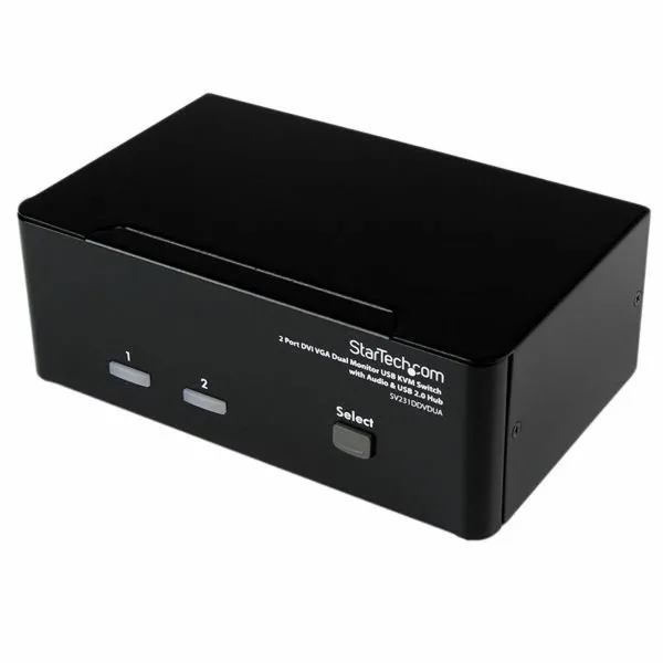 2-Portu KVM Pārslēdzējs Startech SV231DDVDUA