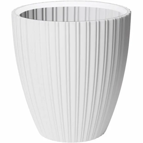 Stiklainis Garden ID Fancy Balta Polietilenas 40 x 42 cm