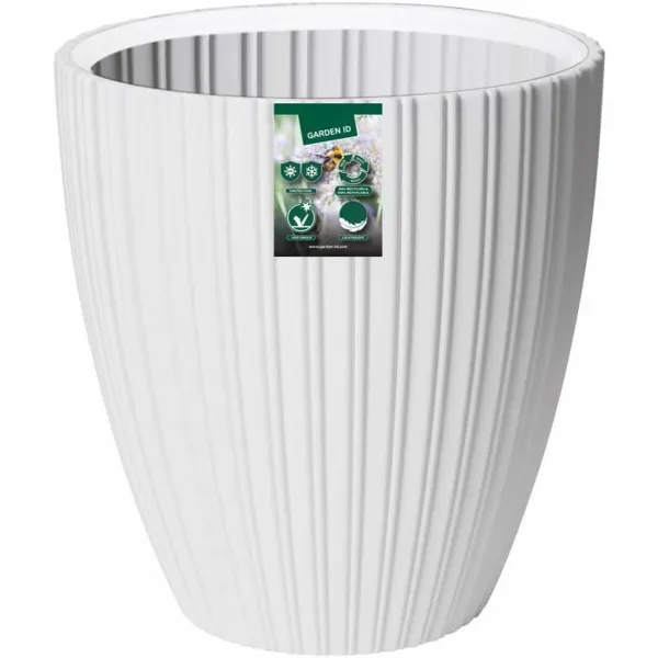 Kukkaruukku Garden ID Fancy Valkoinen Polyetyleeni 40 x 42 cm