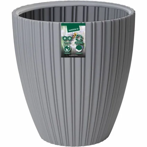 Kukkaruukku Garden ID Fancy Harmaa Polyetyleeni 40 x 42 cm