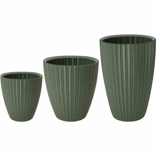 Plant pot Garden ID Fancy Green Polyethylene 40 x 42 cm