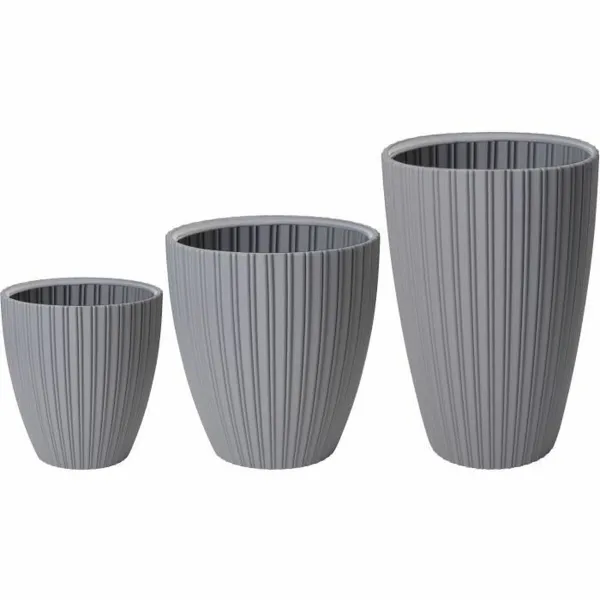Kukkaruukku Garden ID Fancy Harmaa Polyetyleeni 40 x 58 cm