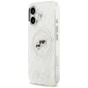 Karl Lagerfeld IML Glitter Karl & Choupette Heads Logo MagSafe - Case for iPhone 17 (gray)