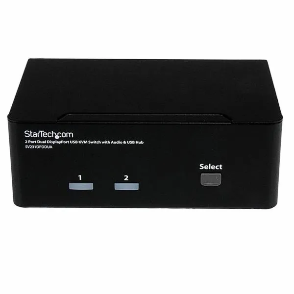 2-Port KVM jungiklis Startech SV231DPDDUA Juoda