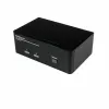 2-Port KVM jungiklis Startech SV231DPDDUA Juoda