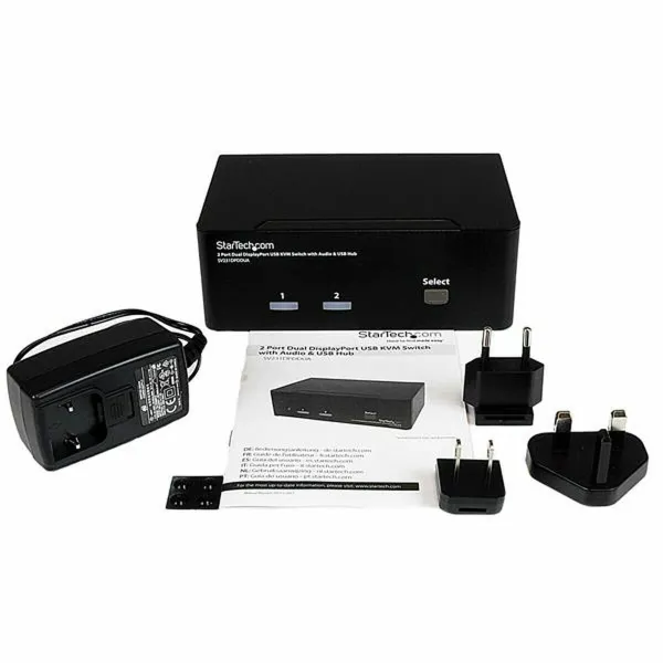 2-Port KVM jungiklis Startech SV231DPDDUA Juoda