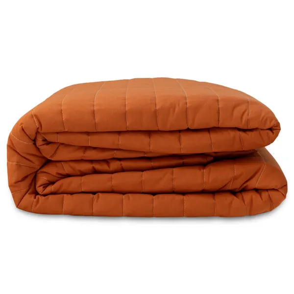 Reversible Bedspread HappyFriday Basic Dash Orange 270 x 260 cm