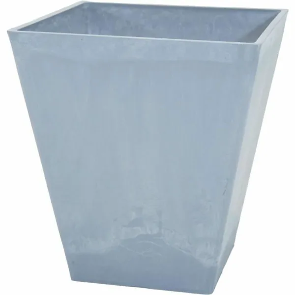 Plant pot Mega Collections Ecostone Square Grey Plastic Recycled 43 x 43 x 74 cm 41 x 45 cm 41 x 45 x 41 cm