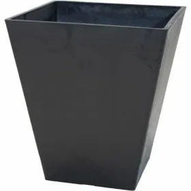 Kukkaruukku Mega Collections Ecostone Square Musta noir Muovinen Kierrätetty 48 x 57 cm