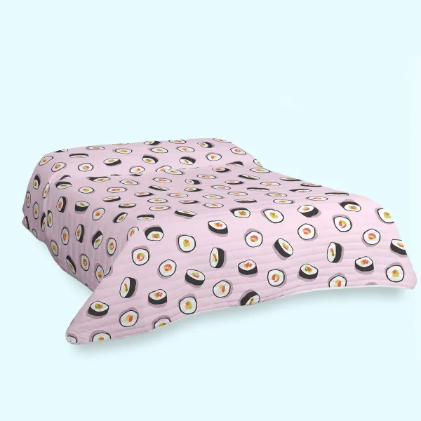 Bedspread (quilt) HappyFriday Aware  Multicolour Sushi 240 x 260 cm