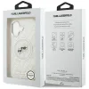 Karl Lagerfeld IML Glitter Karl & Choupette Heads Logo MagSafe - Case for iPhone 17 (gray)