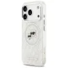 Karl Lagerfeld IML Glitter Karl & Choupette Heads Logo MagSafe - Case for iPhone 17 Pro (gray)