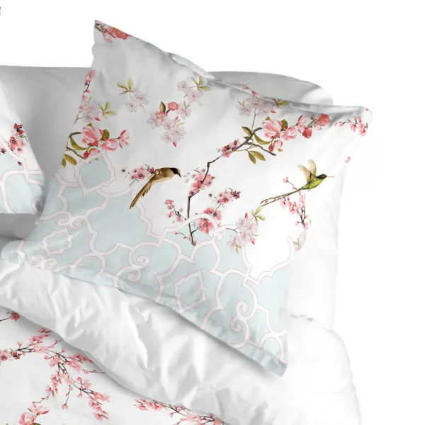 Pillowcase HappyFriday Sakura Multicolour 80 x 80 cm