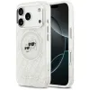Karl Lagerfeld IML Glitter Karl & Choupette Heads Logo MagSafe - Case for iPhone 17 Pro Max (gray)