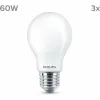 Светодиодная лампочка Philips A60 E27 Теплый белый E 7 W 60 W E27 806 lm 3 штук (2700 K)