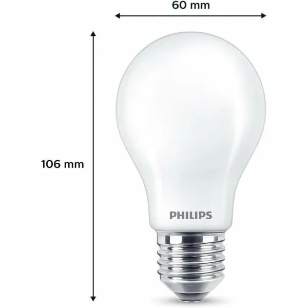 Светодиодная лампочка Philips A60 E27 Теплый белый E 7 W 60 W E27 806 lm 3 штук (2700 K)