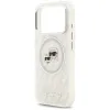 Karl Lagerfeld IML Glitter Karl & Choupette Heads Logo MagSafe - Case for iPhone 17 Pro Max (gray)