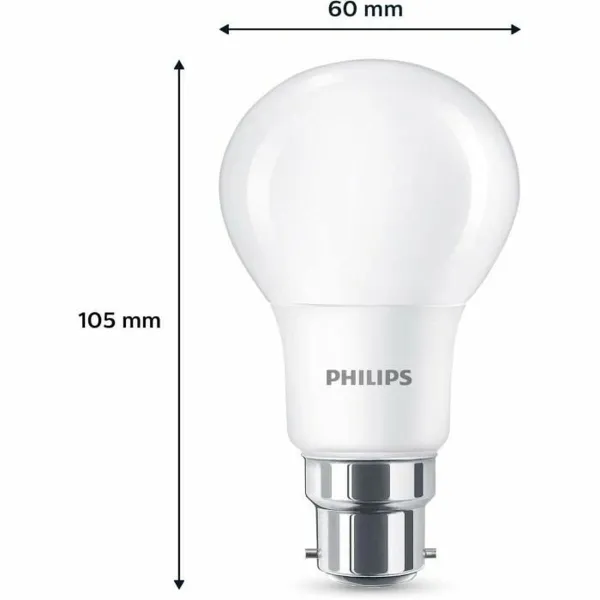 LED lamp Philips 60 W Matt Soft green F 8 W 60 W B22 3 Units (2700 K)