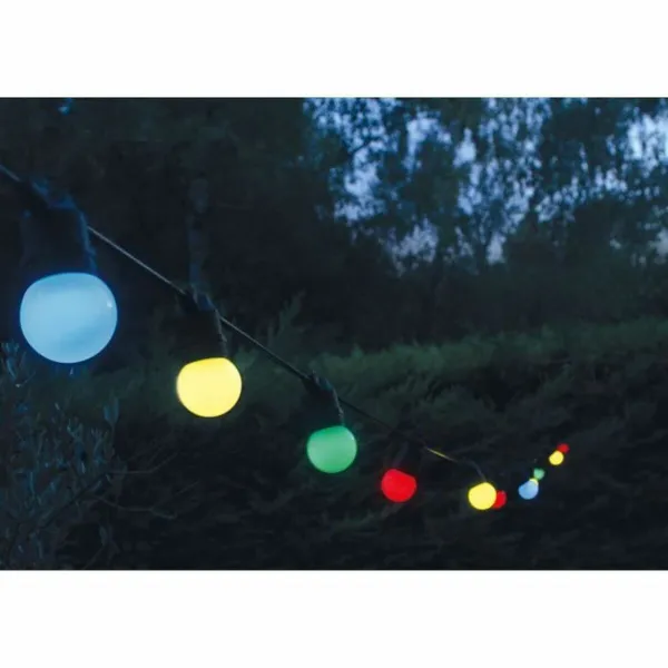 LED žibintų vainikas Juoda Spalvotas 5 m LED