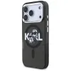 Karl Lagerfeld IML Glitter Karl & Choupette Sketch Logo MagSafe - Case iPhone 17 Pro (Black)