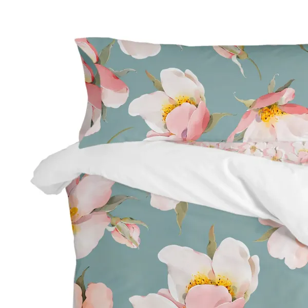 Pillowcase HappyFriday Spring Blossom Multicolour Single 45 x 110 cm