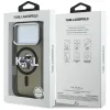 Karl Lagerfeld IML Glitter Karl & Choupette Sketch Logo MagSafe - Case iPhone 17 Pro (Black)
