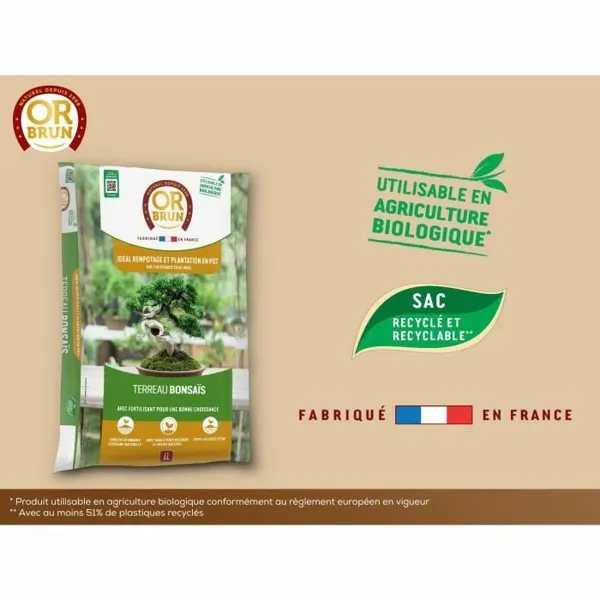 Ruukkukomposti OR BRUN BROWN GOLD 6 L