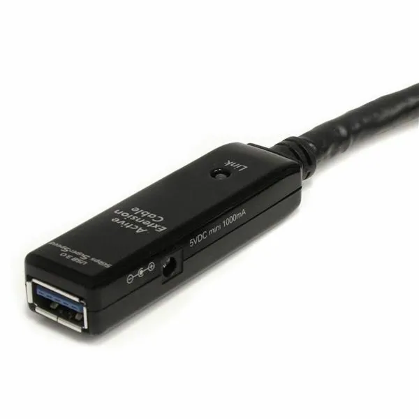 USB Kabelis Startech USB3AAEXT5M          USB A Melns