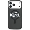 Karl Lagerfeld IML Glitter Karl & Choupette Sketch Logo MagSafe - Case for iPhone 17 Pro Max (black)