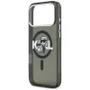 Karl Lagerfeld IML Glitter Karl & Choupette Sketch Logo MagSafe - Case for iPhone 17 Pro Max (black)