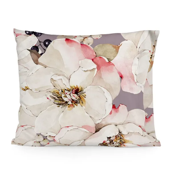 Pillowcase HappyFriday White Peonies Multicolour 60 x 70 cm