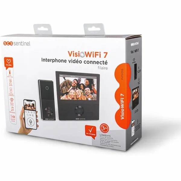 Smart Video-Porter SCS SENTINEL VisioWifi Black noir