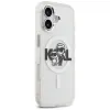 Karl Lagerfeld IML Glitter Karl & Choupette Sketch Logo MagSafe - Case for iPhone 17 (transparent)