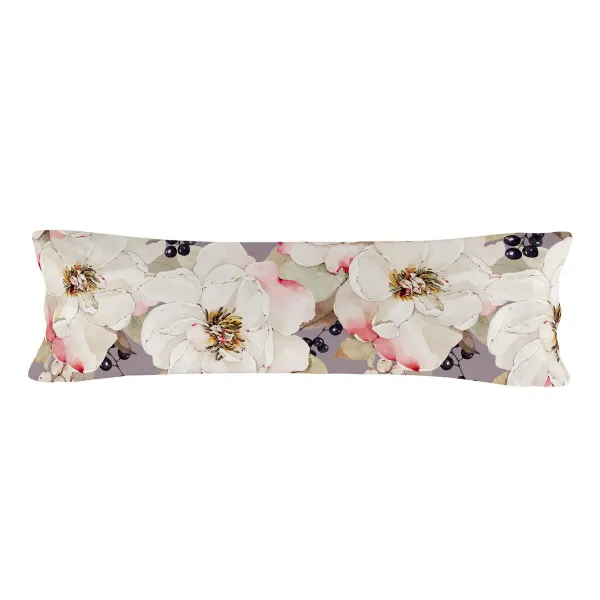 Pillowcase HappyFriday White Peonies Multicolour 45 x 125 cm