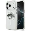 Karl Lagerfeld IML Glitter Karl & Choupette Sketch Logo MagSafe - Case for iPhone 17 Pro (transparent)
