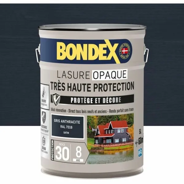 Gruntskrāsa Bondex Pelēks Satīna apdare 5 L