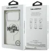 Karl Lagerfeld IML Glitter Karl & Choupette Sketch Logo MagSafe - Case for iPhone 17 Pro (transparent)