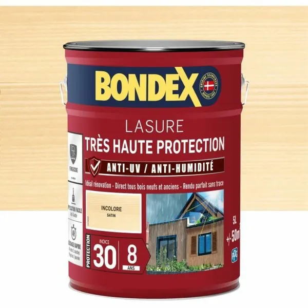 Gruntinis Dažai Bondex Satino apdaila 5 L Skaidrus
