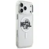 Karl Lagerfeld IML Glitter Karl & Choupette Sketch Logo MagSafe - Case for iPhone 17 Pro Max (transparent)